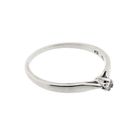 Image 7 of White Gold Solitaire Ring; Diamond 0.04 ct.; 14 Karat; Size 16.75