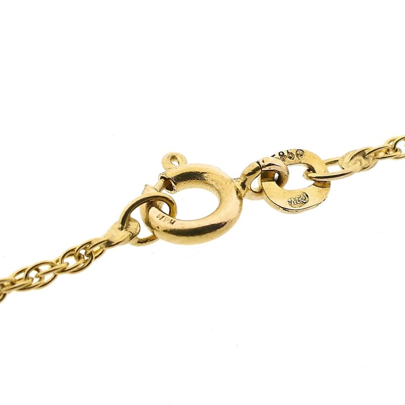 Image 4 of Twisted Link Chain; 14 Karat; 81.5 cm