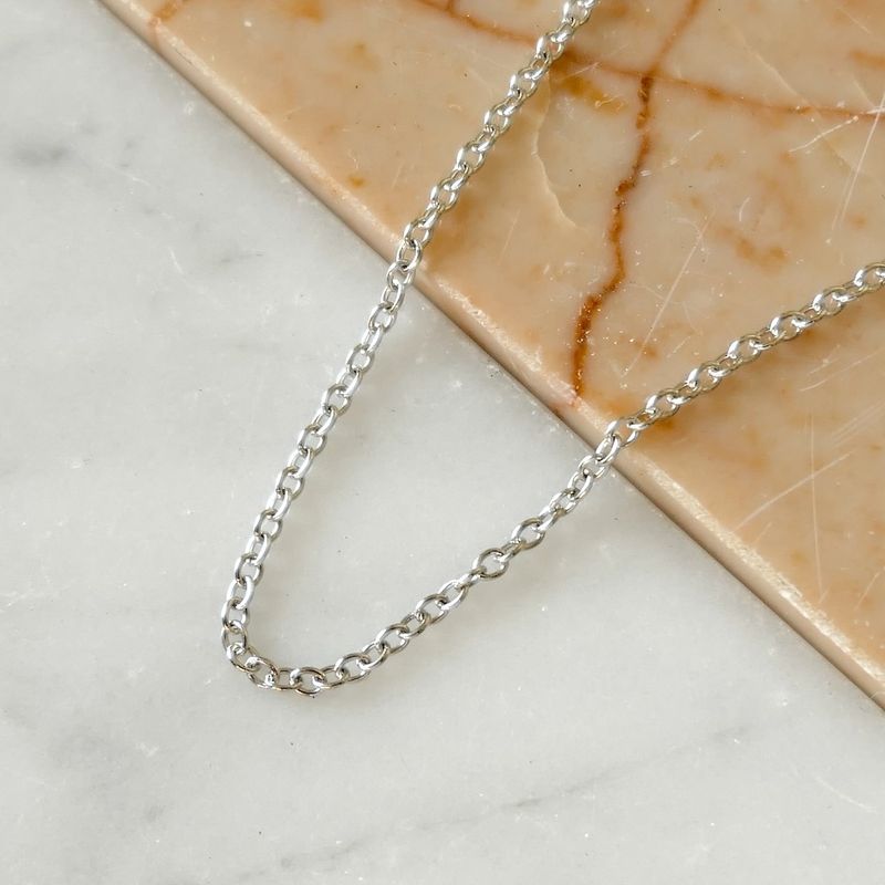 Image 3 of Platinum anchor link chain