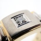 Image 3 of Bicolor Rolex president band ring with diamond | 0.10 ct.