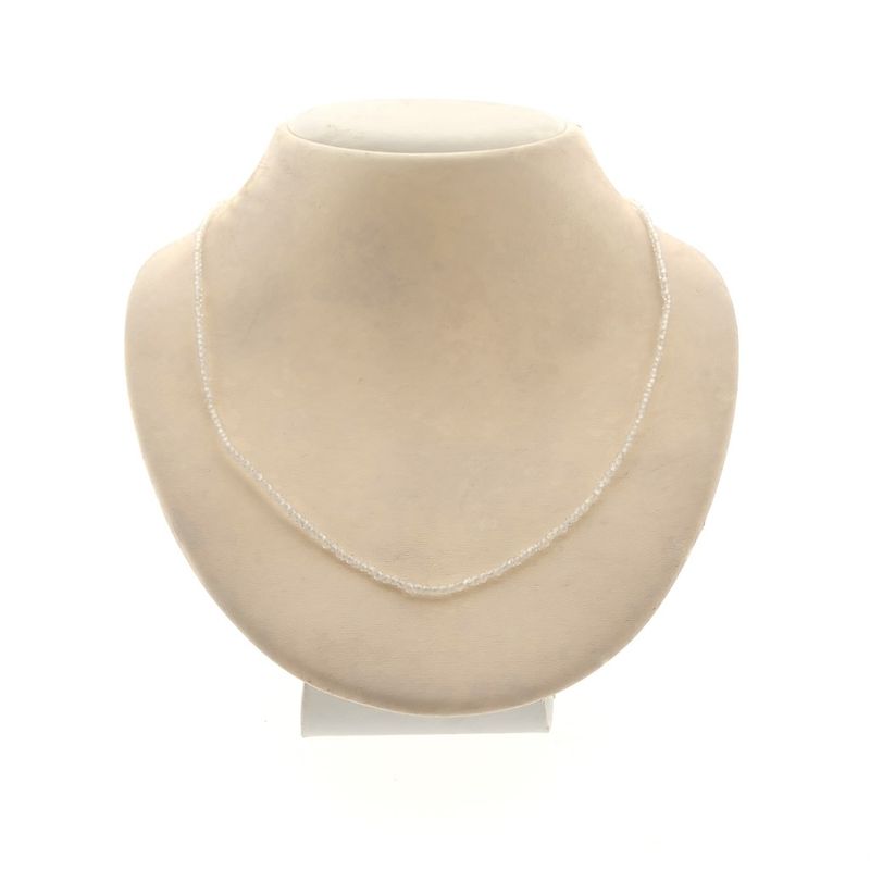 Image 1 of 9 carat necklace with rock crystal beads