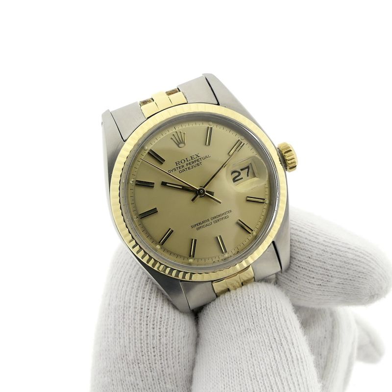 Image 15 of Rolex Datejust 1601; Gold/steel watch with rare 'sigma' dial