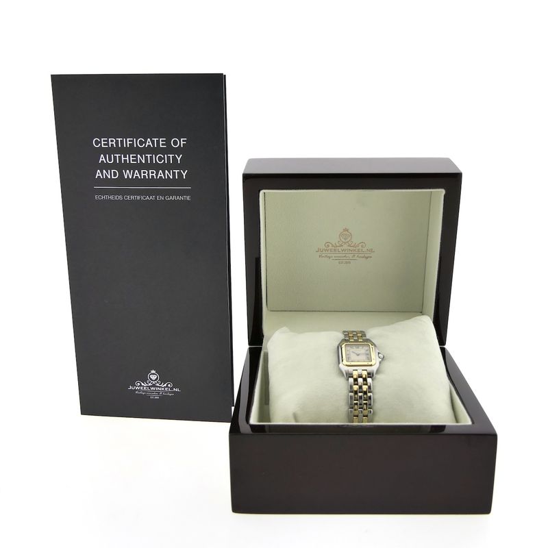 Image 4 of Cartier Panthère '2 Row'; 18k gold/steel women's watch