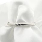 Image 7 of 18K white gold twisted bangle bracelet | Ø 60 mm