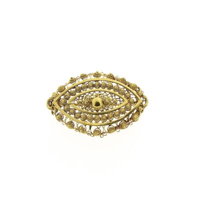 Image 1 of Gold brooch with Zeeland buttons