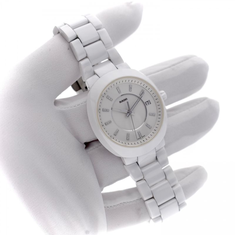 Image 12 of Rado D-Star White Diamond R15519702; Ceramic Ladies Watch