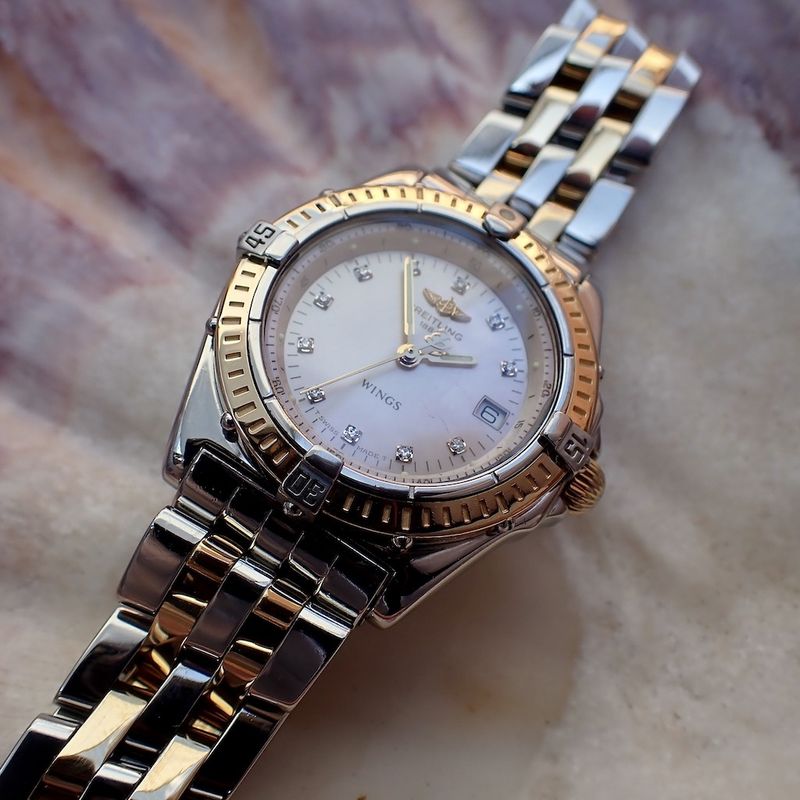 Image 3 of Breitling Wings 'Mother of Pearl'; Women's watch with diamonds