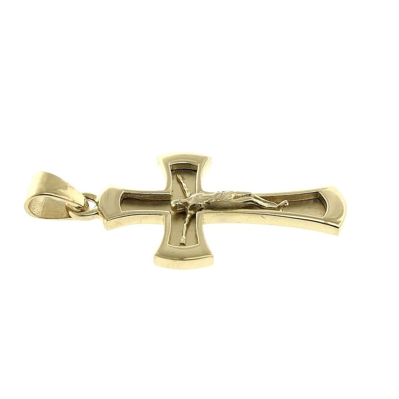 Image 3 of Gold pendant of a cross with corpus