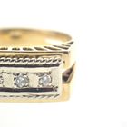 Image 5 of 18K Two-tone gold ring with 0.16 ct diamond