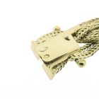 Image 6 of Gold braided foxtail link bracelet | 18.5 cm