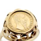 Image 3 of Gold ring with coin | Emperor Maximilian