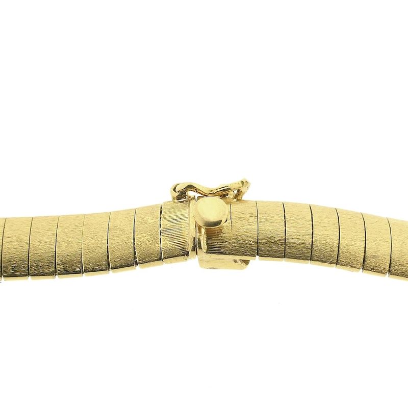Image 5 of Gold matte Omega link necklace