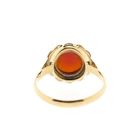 Image 4 of Vintage gold ring with carnelian