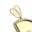 Image 4 of Gold pendant with the head of Medusa and zirconia