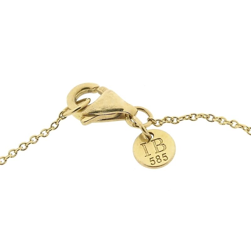 Image 5 of Gold thin anchor link bracelet with heart | 16.5 cm - 18.5 cm