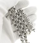 Image 7 of White gold jasseron link necklace