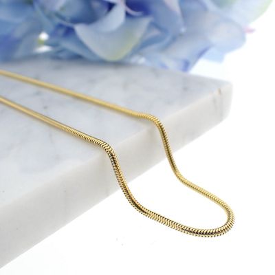 Image 2 of 8-karat snake link chain | 45 cm