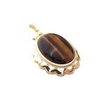 Image 2 of Vintage gold pendant with tiger's eye