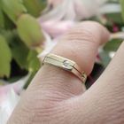 Image 7 of Two-tone ring with diamond | 0.025 ct