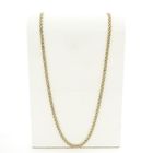 Image 1 of Gold long gourmet link necklace