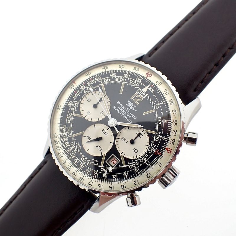 Image 14 of Breitling Navitimer 7806; 1970s pilot's chronograph watch