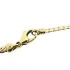 Image 6 of Gold flat gourmet link bracelet | 20 cm