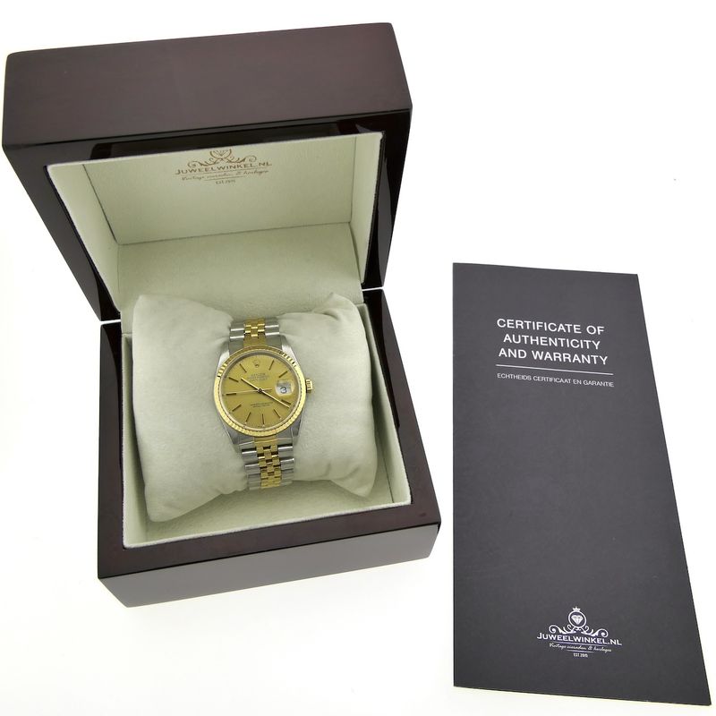 Image 4 of Rolex Datejust 36mm 16233; Automatic gold/steel watch
