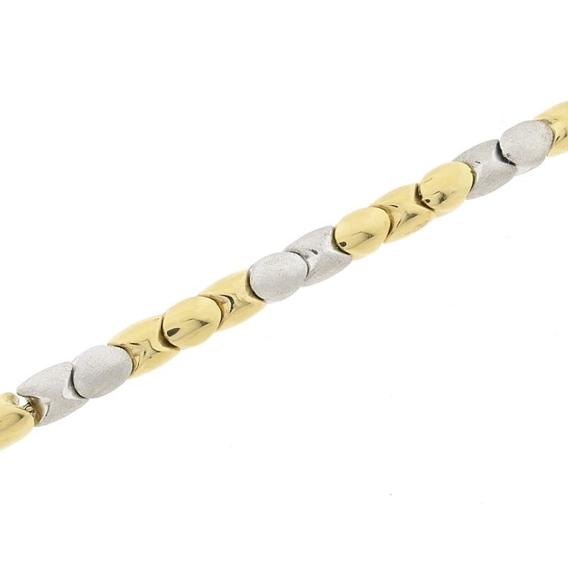 Image 8 of Two-tone gold fantasy link necklace