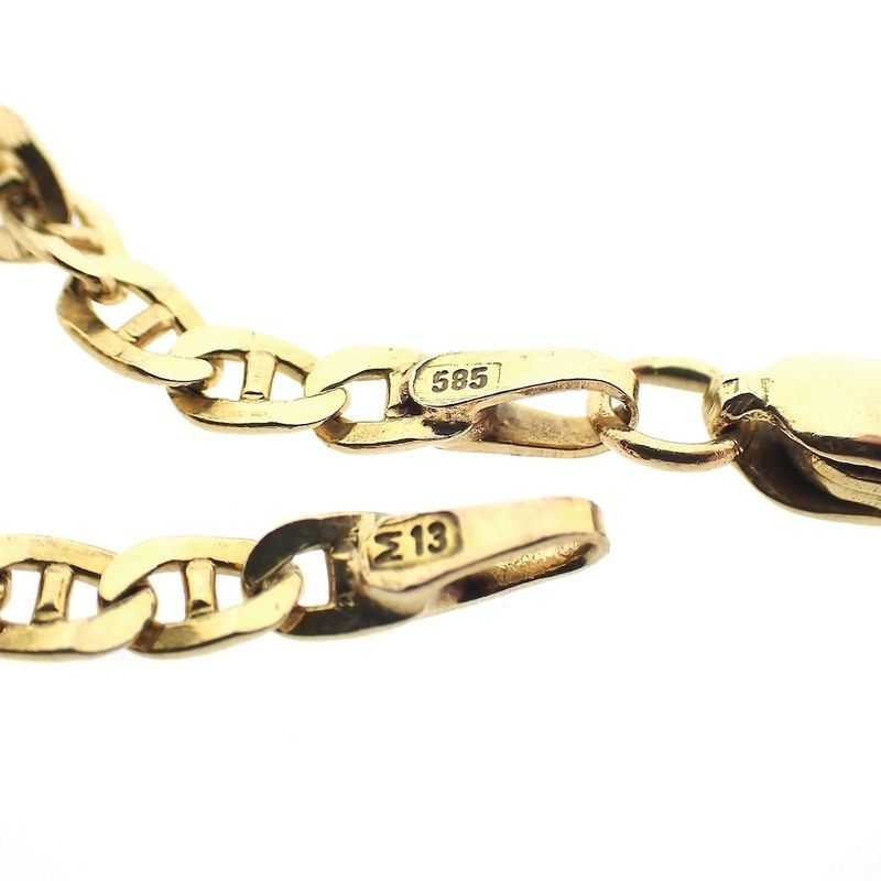 Image 6 of Gold navy link chain | 49 cm