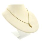 Image 6 of Gold pendant of a half heart with a woman