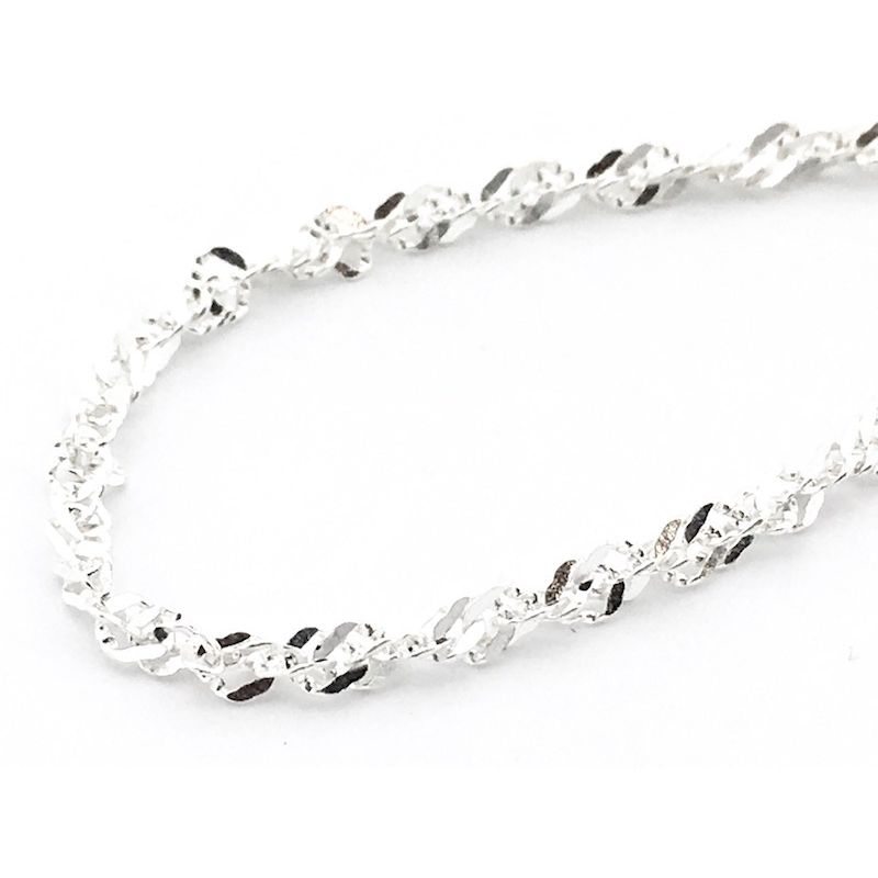 Image 3 of Silver bracelet with spiral link | 19.5 cm