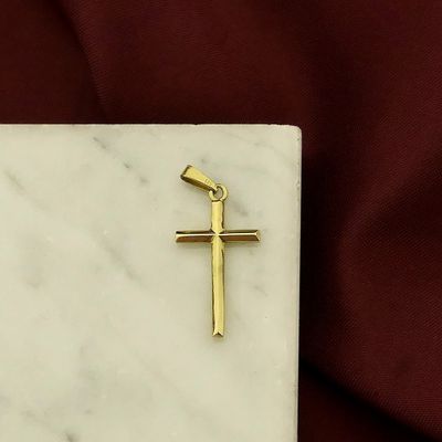 Image 2 of Gold pendant of a cross