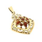 Image 4 of Gold Pendant with Coral