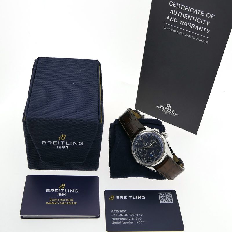 Image 13 of Breitling Premier B15 Duograph AB1510; Chronograph men's watch