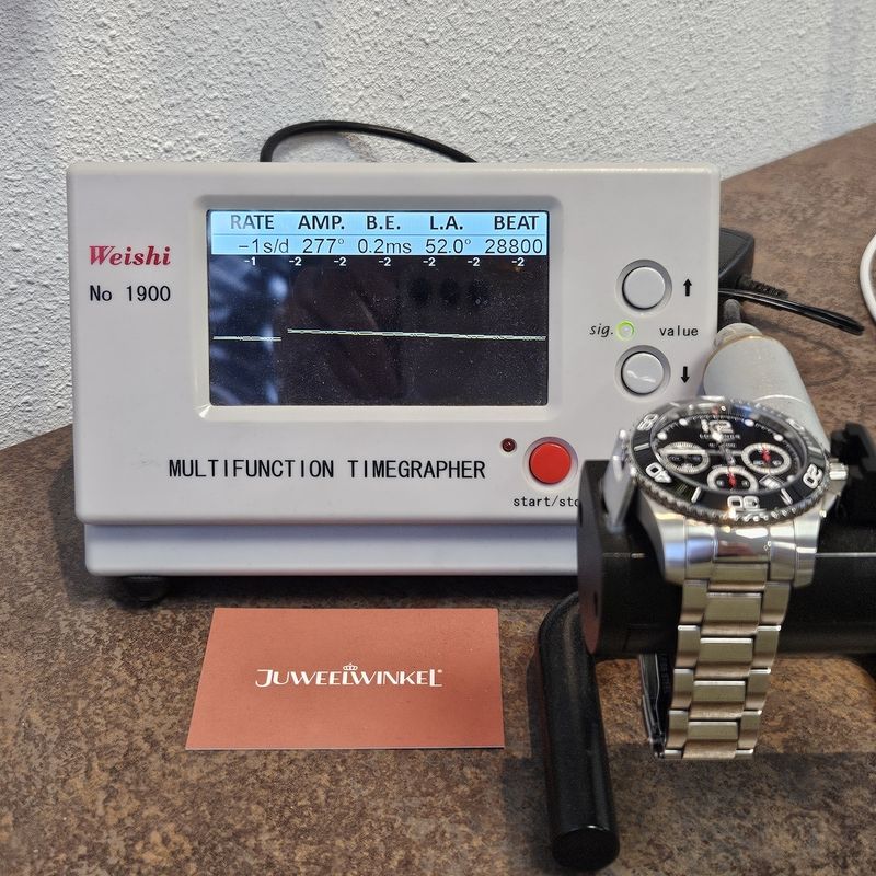 Image 19 of Longines Hydro Conquest L3.783.4; Automatic chronograph men's watch