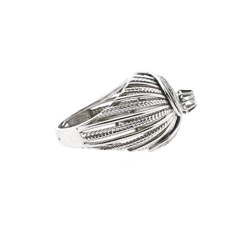 Afbeelding 5 van Witgouden statementring met diamanten; 0,17 ct.