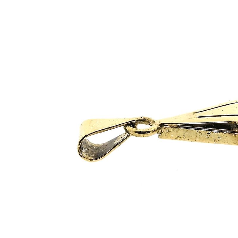 Image 4 of Gold pendant with synthetic sapphire