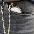 Image 8 of Vintage gold watch chain; Chatelaine (for a pocket watch)