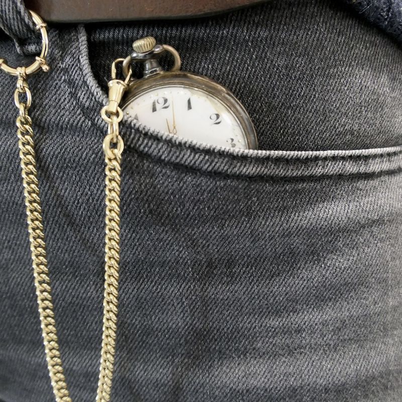 Image 8 of Vintage gold watch chain; Chatelaine (for a pocket watch)