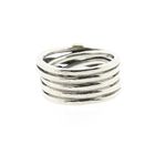 Image 4 of Pandora ring; Silver with gold; Rope