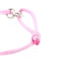 Image 5 of Forever Knots® Handmade Pink Satin Bracelet with Silver Chain