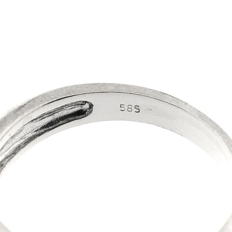 Image 7 of White gold ring with diamond; 0.01 ct. | Jeunesse