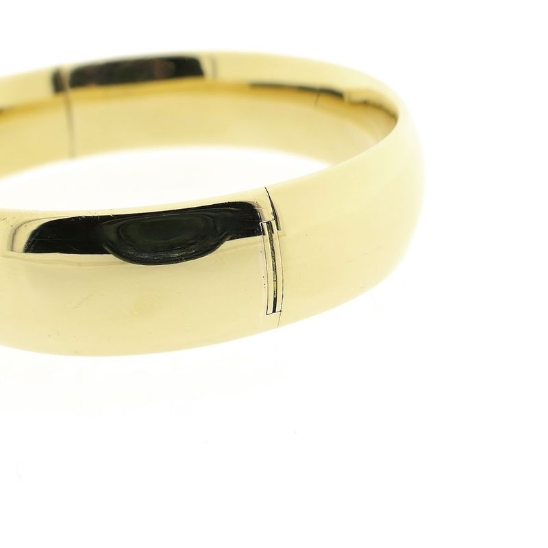 Image 3 of Gold wide slave bracelet; Size M