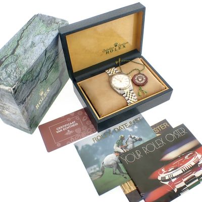 Image 2 of Rolex Datejust 16013; Steel/gold men's watch