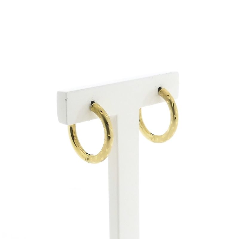 Image 3 of Gold matte earrings | Ø 20 mm