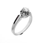 Image 1 of White gold solitaire ring with diamond | 0.31 ct.