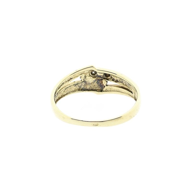 Image 4 of Gold Ring with Diamond; 0.005 ct.
