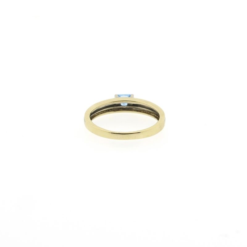 Image 5 of Gold ring with aquamarine