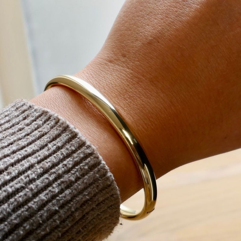 Image 10 of 14 Karat Gold Slave Bracelet; Ø 60.5 mm