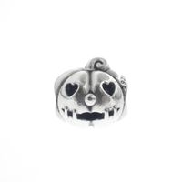 Pandora charm; Silver; Halloween Pumpkin